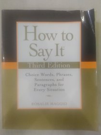 How to Say It, Third Edition