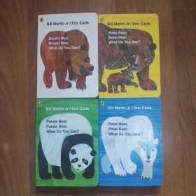 Polar Bear, Polar Bear, What Do You Hear? +Panda Bear, Panda Bear,What Do You See?+Baby Bear, Baby Bear,What Do You See?+Brown Bear, Brown Bear What Do You See? 4册全合售 英文原版[内页全新未使用·自然旧·各书详细版权等信息见版权页书影]