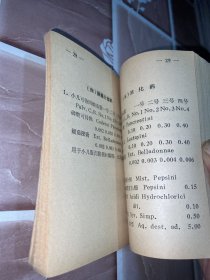 协定处方手册 （1964年 吉林医科大学）