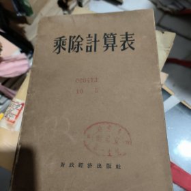 乘除计算表