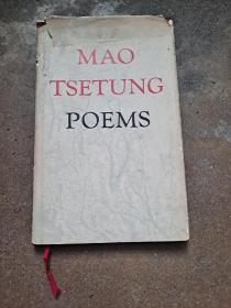 毛泽东诗词 MAO TSETUNG POEMS 英文版 (有毛照片和一大幅手书） 精装 外文出版社