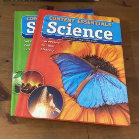 CONTENT ESSENTIALS for Science Student Handbook Level A+Level B Level A 有笔记划线 Level B 内页干净