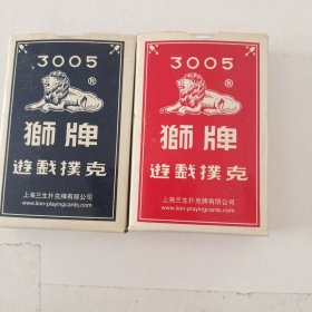 3005狮牌扑克牌(2付合售)