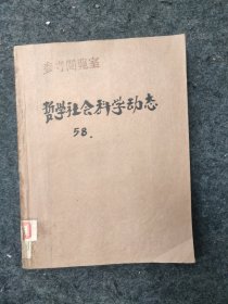 哲学社会科学动态 1958 1-15期（少12、14期，共13）