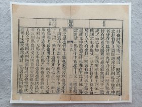 古籍散页《周易》 一页，页码2，尺寸31.5*25.5厘米，这是一张木刻本古籍散页，不是一本书，轻微破损缺纸，已经手工托纸。