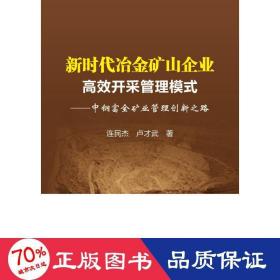 新時代冶金礦山企業(yè)高效開采管理模式:中鋼富全礦業(yè)管理創(chuàng)新之路 冶金、地質(zhì) 連民杰,盧才武