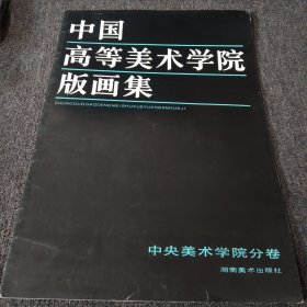 中国高等美术学院版画集.中央美术学院分卷（一版一印，无写画，实物图）