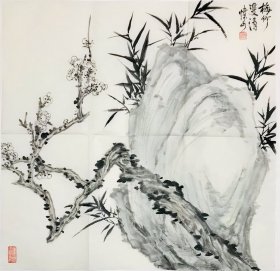 刘棣 50*50 纸本画心 字怀山，汉族，1948年5月16日生于辽宁省锦州市。现为职业画家。中国美术家协会会员，中央民族大学美术系特聘教授，中国美术家协会培训中心教授，中国美协深圳创作中心副主任，一级美术师，东方美术交流学会副秘书长。