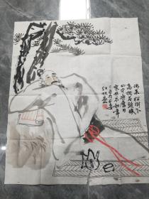 陕西著名画家艾红旭人物画作