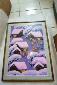 字画雪景趣童实物图片按图发货偏远地区邮费再议