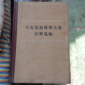 马克思恩格斯全集注释选编