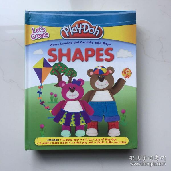 Play-Doh: Let's Creat Shapes(含6盒陪乐多彩泥、10个形状模具，2个挤压模具)