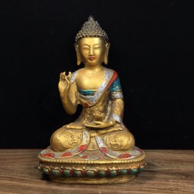 纯铜释迦牟尼佛像