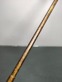 老黄铜爪痒神器痒痒挠一把 直径长46厘米宽2.5厘米重160克