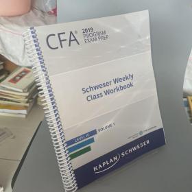CfA 2019 Prog RAM EXAM PREP Schweser Weekly Class Workbook  无笔记