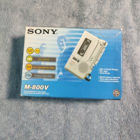 SONY 索尼 M-800V 袖珍录音机 (带原装外壳说明书)