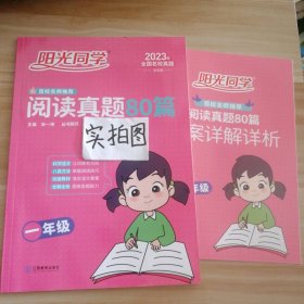 2022阳光同学百校名师推荐新概念阅读真题80篇一年级彩虹版阳光同学专项训练书小学1年级上下册练习册阅读理解强化训练