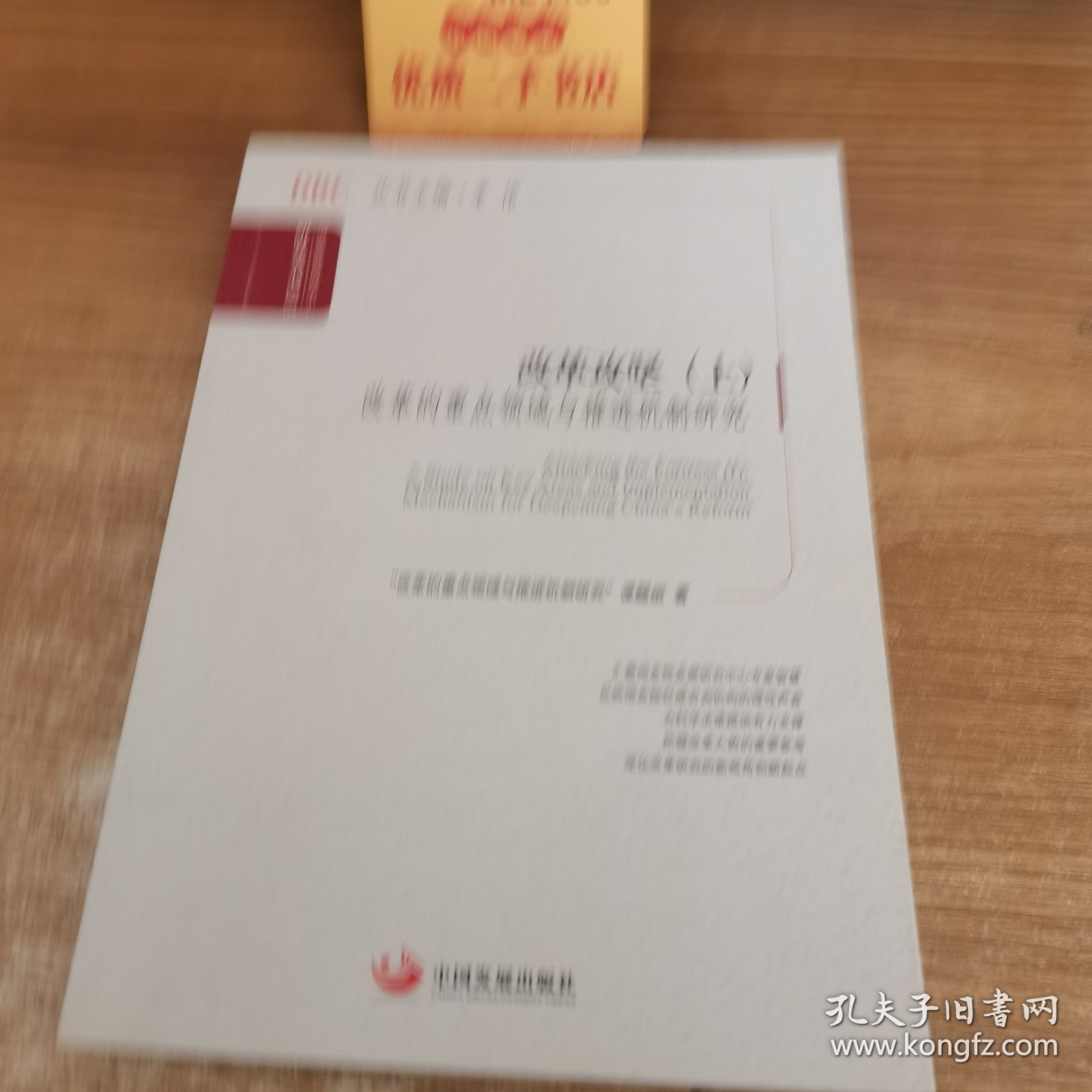 国务院发展研究中心研究丛书·改革攻坚（上）：改革的重点领域与推进机制研究