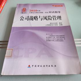 2010年度注册会计师全国统一考试应试指导：公司战略与风险管理（财经版）