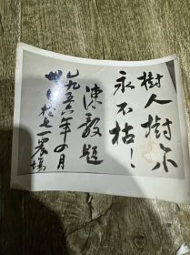 五十年代的陈毅元帅的书法照片、保真完整