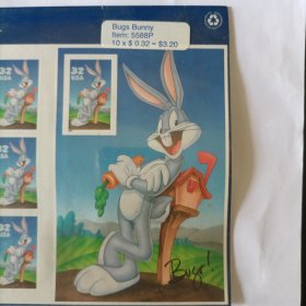 外国邮票美国邮票兔八哥 BUugs Bunny USA stamp