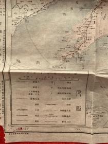 清朝 1906年出版、东亚地图
有库页岛、中国直隶省、辽东湾等等
55厘米*40厘米