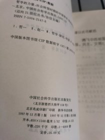 哲学的力量:社会转型时期的中国哲学