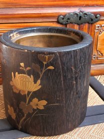 煮茶利器｜日本桐木金莳绘铜内胆老火钵