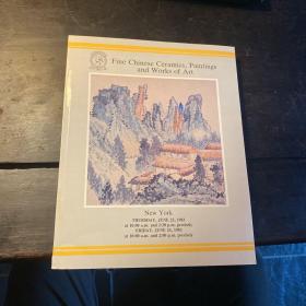 纽约 佳士得 1983年6月23日-24日 中国重要近现代&古代书画&艺术品 专场 张大千 齐白石 傅抱石 林风棉。。