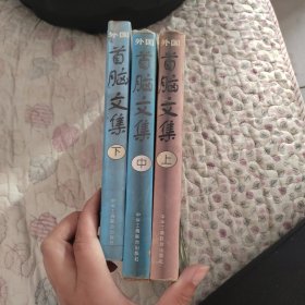 外国首脑文集世界政坛画卷大展望 上中下