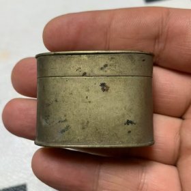 白铜烟膏盒