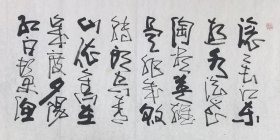 当代书法名家，武中奇弟子李本和老师作品《临江仙》，软片，两张四尺整张拼接，品相如图。