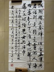 韩士梓 软笔 毛笔字 行书 书法 条幅 软片 作品 4