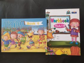 天童美语 Vkids book1 workbook vkids1 内页无笔迹 贴纸齐全 教材+练习册两本 天童维克斯系列英语教程