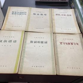 汉语知识讲话 ：“把”字句和“被”字句、代词、数词和量词、复杂谓语、标点符号、副词介词连词、联合词组和联合复句、陈述句疑问句祈使句感叹句、处所时间和方位、常用字典词典和检字法、汉语浅谈、读词常识（11本合售）