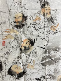 褚大雄先生精品八仙过海  143*68.5cm