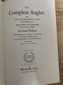 The Compleat Angler 《钓客清话》Izaak Walton 艾萨克·沃尔顿 easton press 1976年出版 真皮精装  famous edition