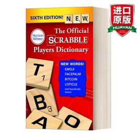 英文原版 The Official SCRABBLE Players Dictionary 韦氏英语拼字游戏玩家词典 第六版 英文版 进口英语原版书籍