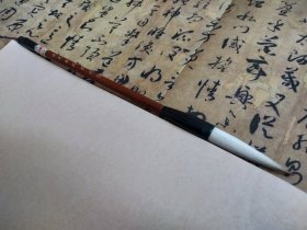 老苏州湖笔 宜书宜画 纯狼羊兼毫 长锋 出锋6厘米 口径1.2厘米 2000年制笔