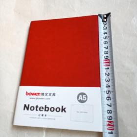 软皮空白笔记本一个（21厘米X15厘米）