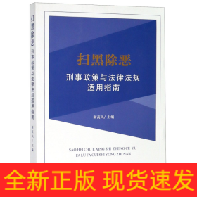 扫黑除恶刑事政策与法律法规适用指南 