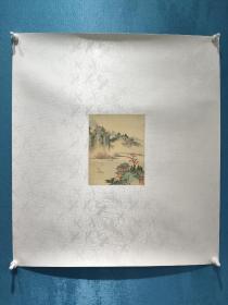 清代著名画家-祁井西(又名祁昆）精致绢本山水小品1幅。