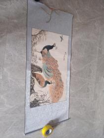 横轴画孔雀图