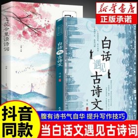 当白话遇见古诗文飞花令提升写作技巧和语言魅力的金句 （两本合售）