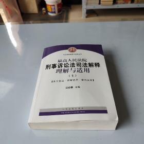 最高人民法院刑事诉讼法司法解释理解与适用(上下)