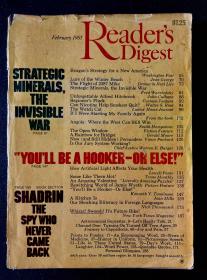 Reader’s Digest 读者文摘 美国原版 1981年2月 （封面破损）
