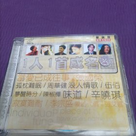 【光盘】一人一首成名曲 VCD双碟盒装（已测试）：张国荣、李宗盛、王菲、刘德华、罗大佑 等
