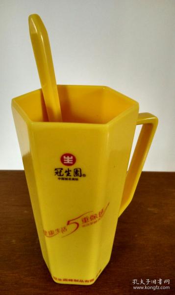 上海冠生园---六角杯含调羹【咖啡杯、茶杯、喝水杯】