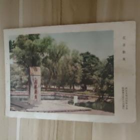 老版宣传画年画海报——五十年代杭州西湖花港观鱼32开