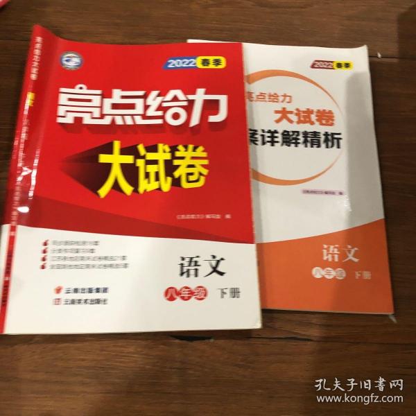 2022亮点给力大试卷八年级下册语文人教版初中生初二8下单元同步跟踪检测语文专项复习江苏全国各地期末试卷精选尖子生提优卷